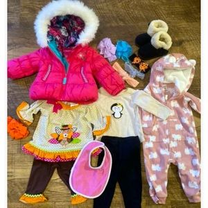 Baby Girl Clothing  Lot 14 pieces - Size 9-12m